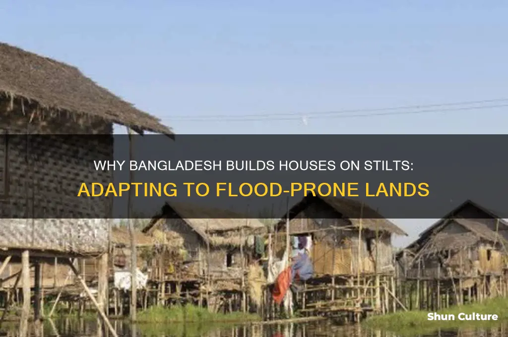 why are houses built on stilts in bangladesh