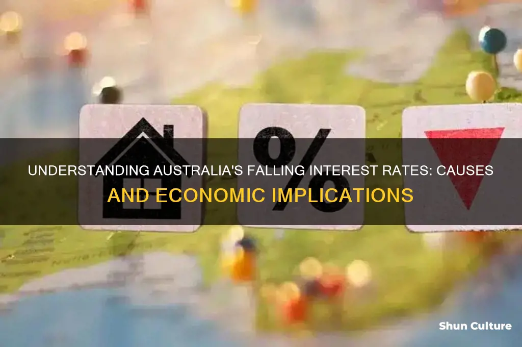 why are interest rates going down in australia