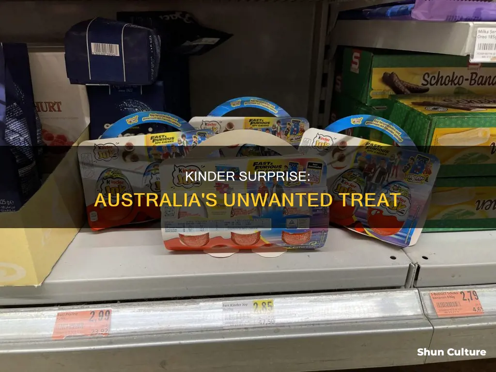 why are kinder eggs banned in australia