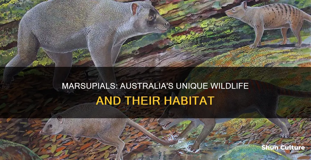 why are marsupials only found in australia