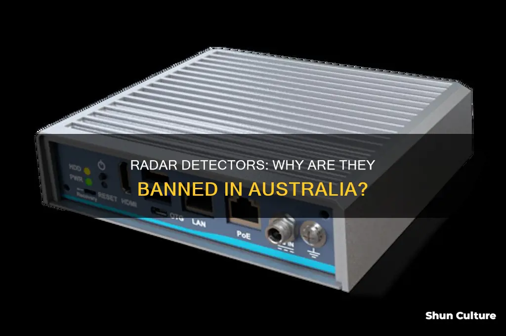 why are radar detectors illegal in australia