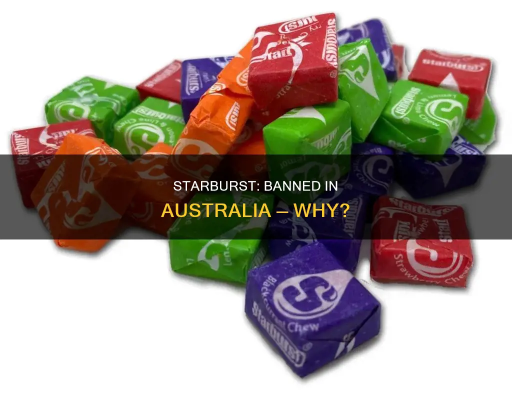 why are starburst banned in australia