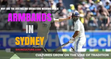 Australian Cricketers Honor Legend with Black Armbands in Sydney