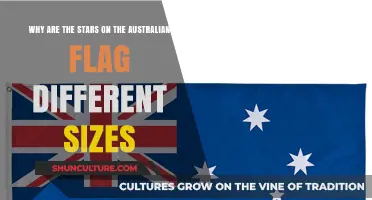 Australian Flag: Stars of Varying Sizes