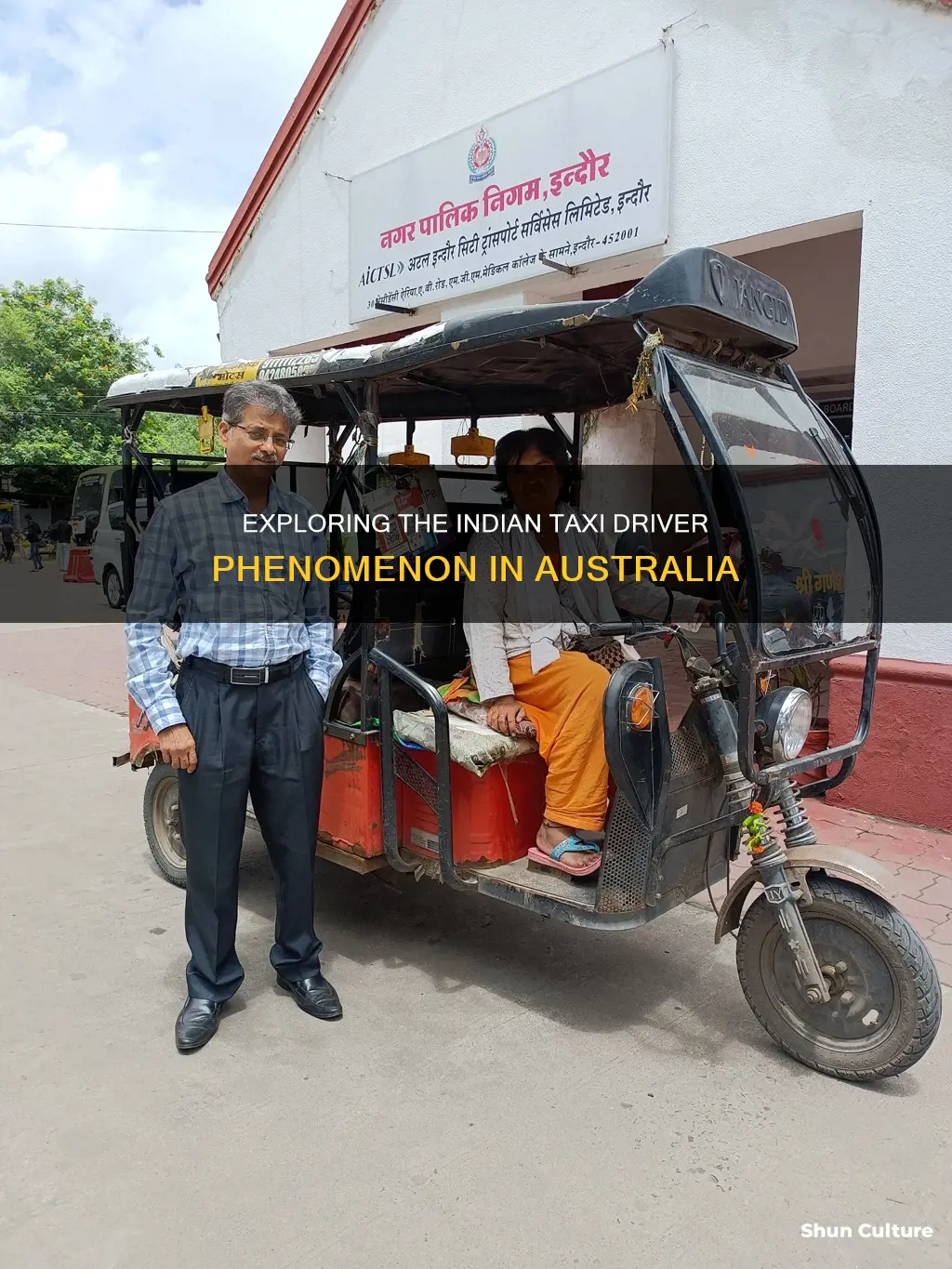 why are there so many indian taxi drivers in australia