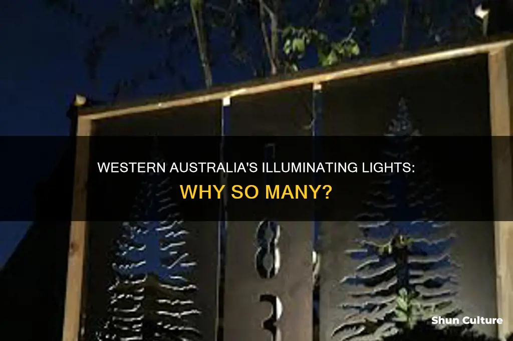 why are there so many lights in western australia