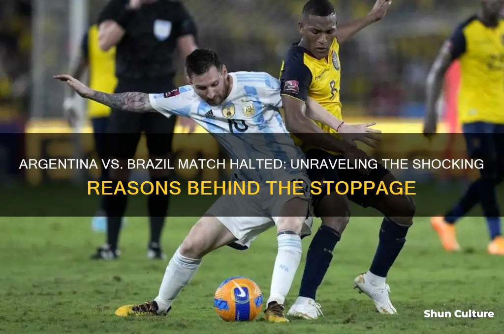 why argentina vs brazil match stop