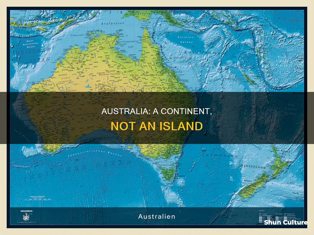 why australia is not an island