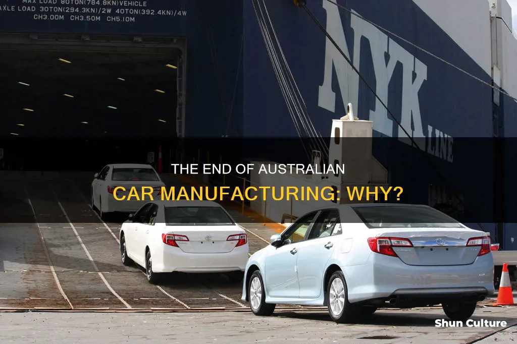 why australian car manufacturing industry closing down