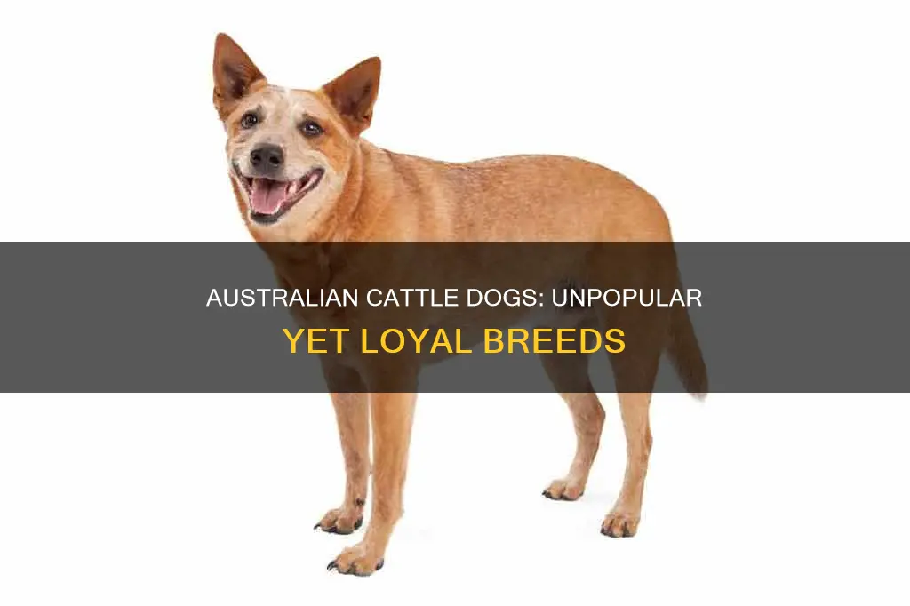 why australian cattle dog is not popular