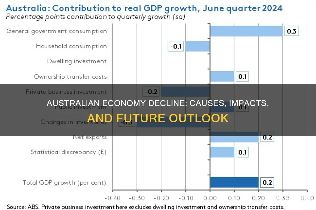 why australian economy is going down