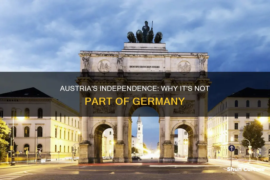 why austria is not part of germany