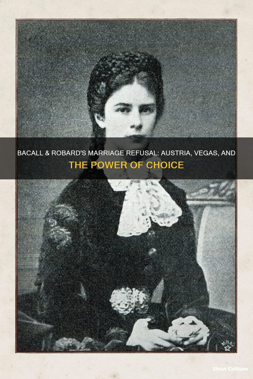 why bacall and robard refused marriage in austria and vegas