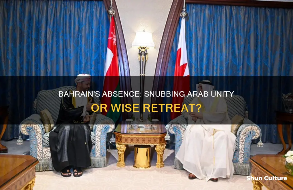 why bahrain declined arab summit