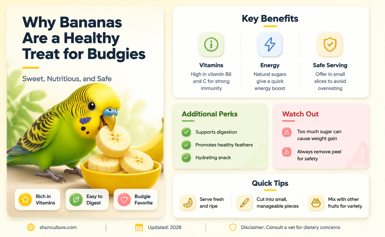 are bananas good for australian budgies