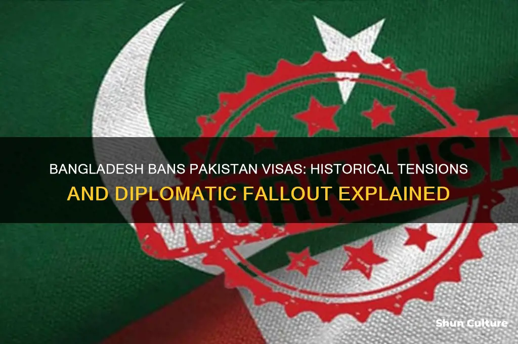 why bangladesh ban pakistan visa