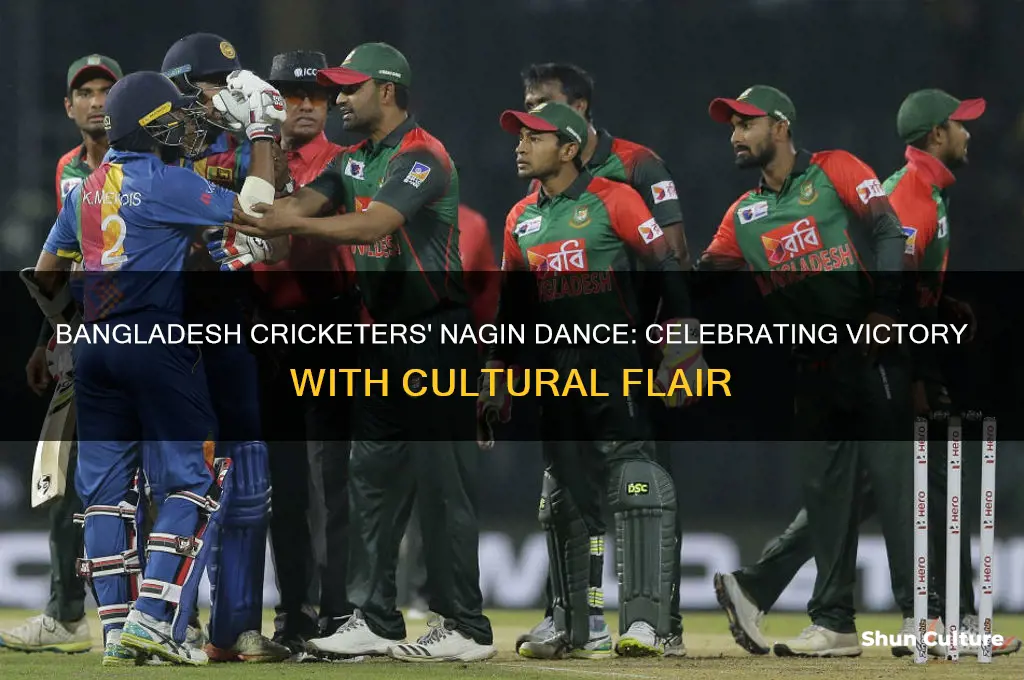why bangladesh cricketers do nagin dance