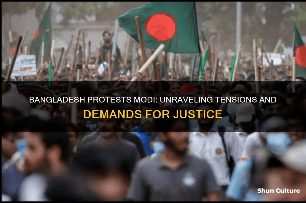 why bangladesh protest modi