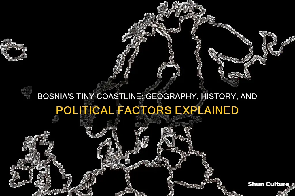 why bosnia has such a small coastline