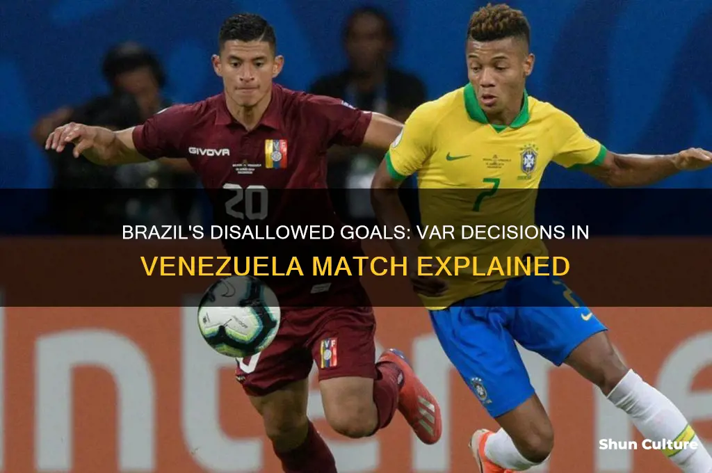 why brazil goals were disqualified vs venezuela