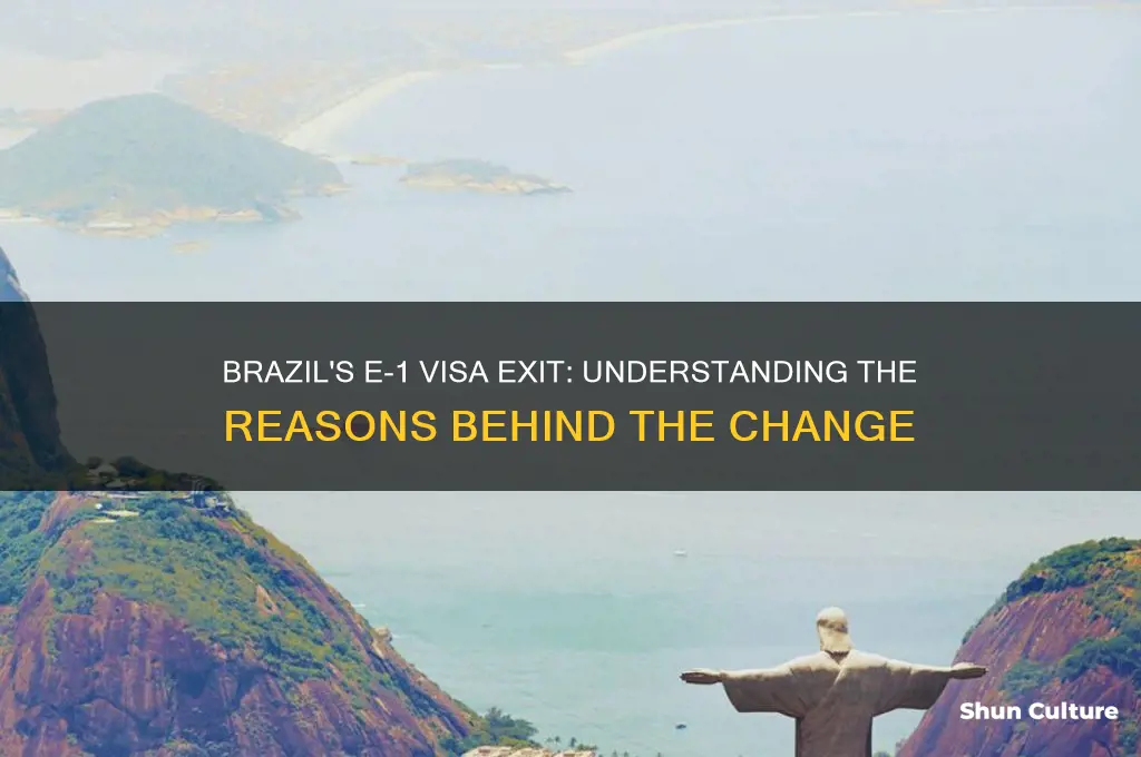 why brazil is out of e1 visa