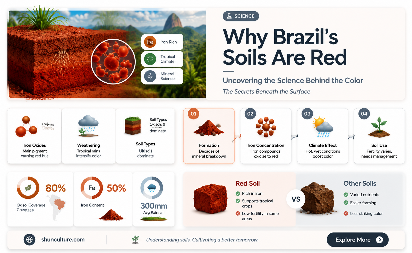 are brazil soils red