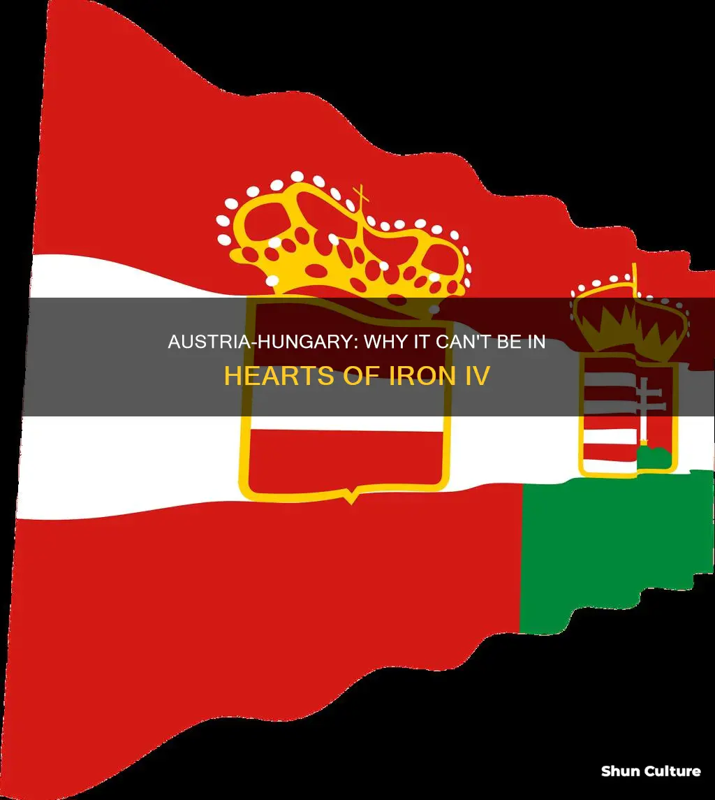 why can austria not become austria hungary in hoi4