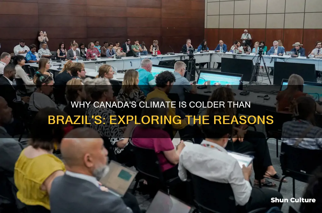 why canada is colder than brazil
