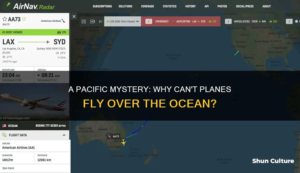 why cant fly from lax to australia over pacific