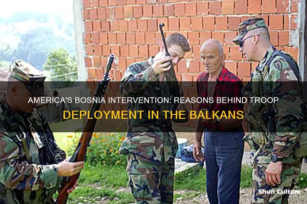 why did america send troops to bosnia