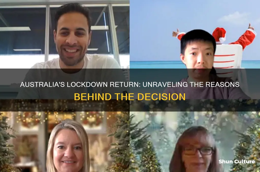 why did australia go back into lockdown