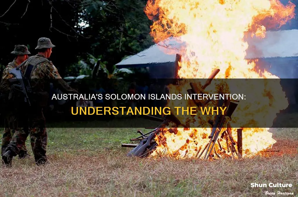 why did australia intervene in solomon islands