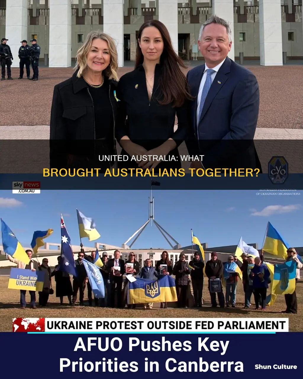 why did australia unite as one people