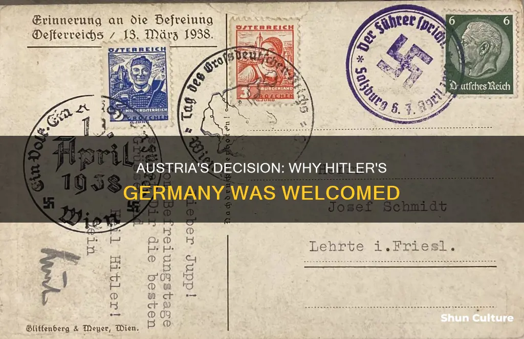 why did austria accept hitlers genrmany