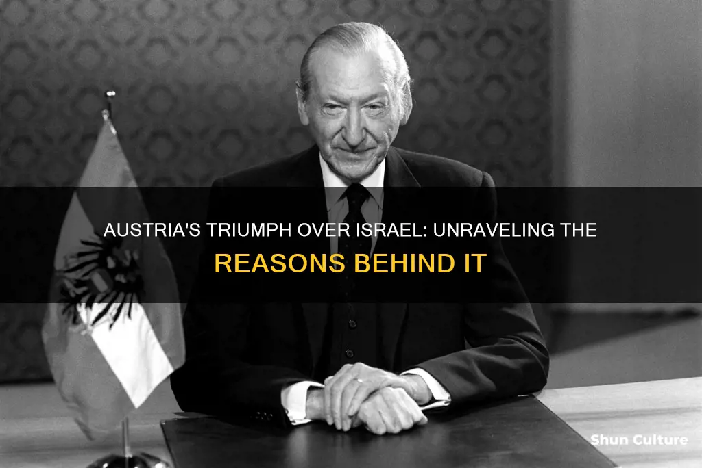 why did austria advance over israel