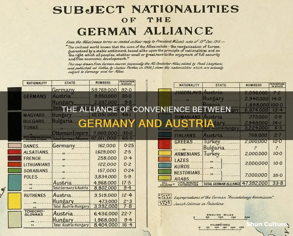 why did austria and germany form an alliance