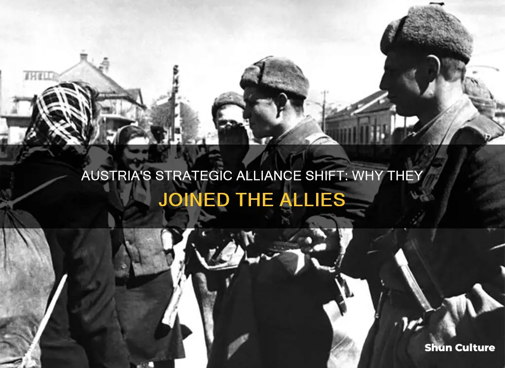why did austria go to the allies