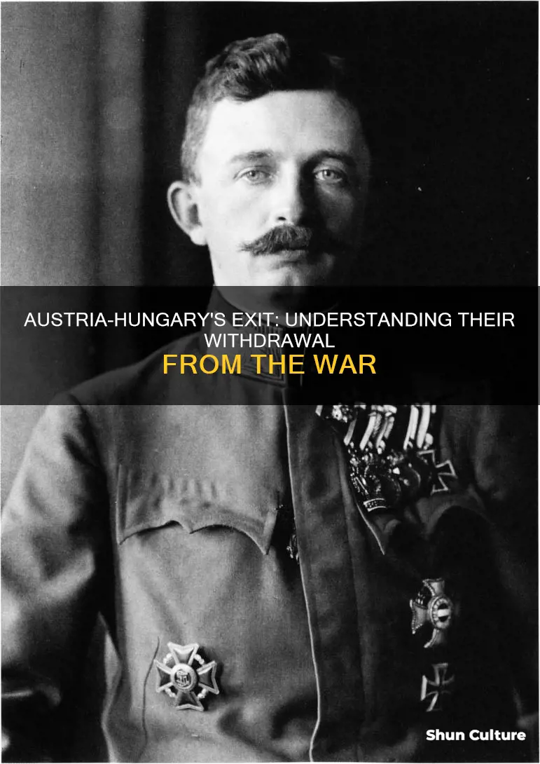 why did austria hungary drop dropout war