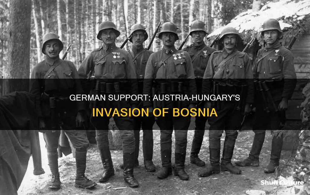 why did austria hungary seek german support before invading bosnia