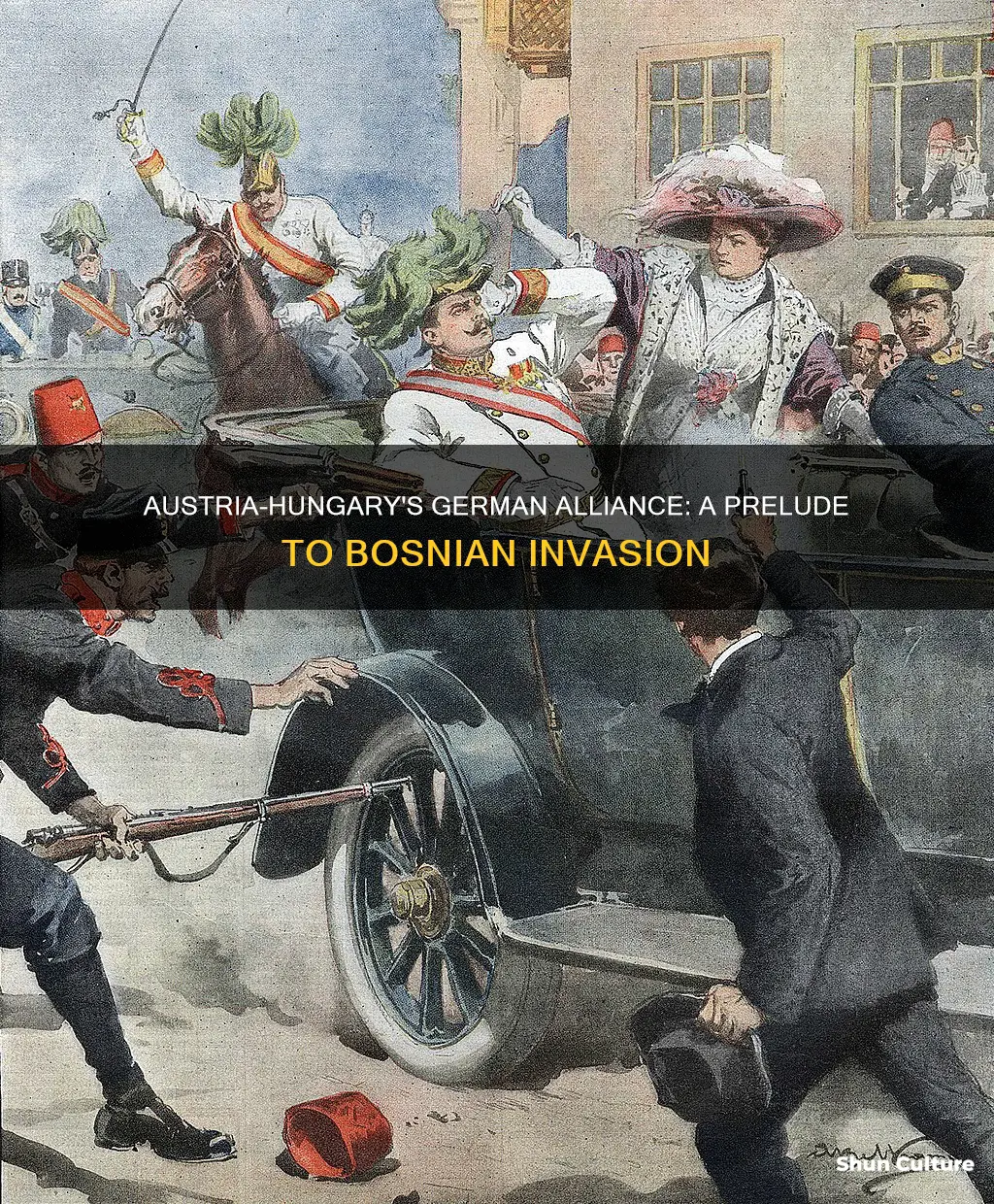 why did austria hungary want german support before invading bosnia
