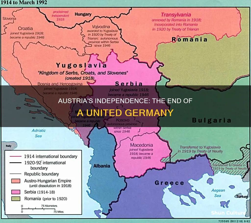 why did austria leave germany