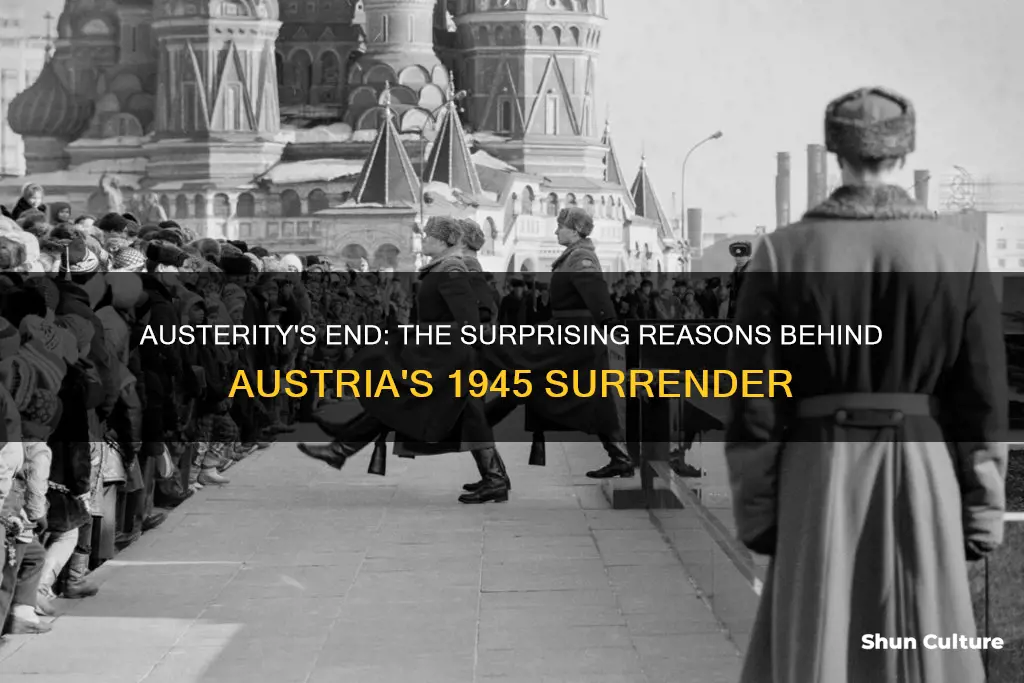 why did austria surrender