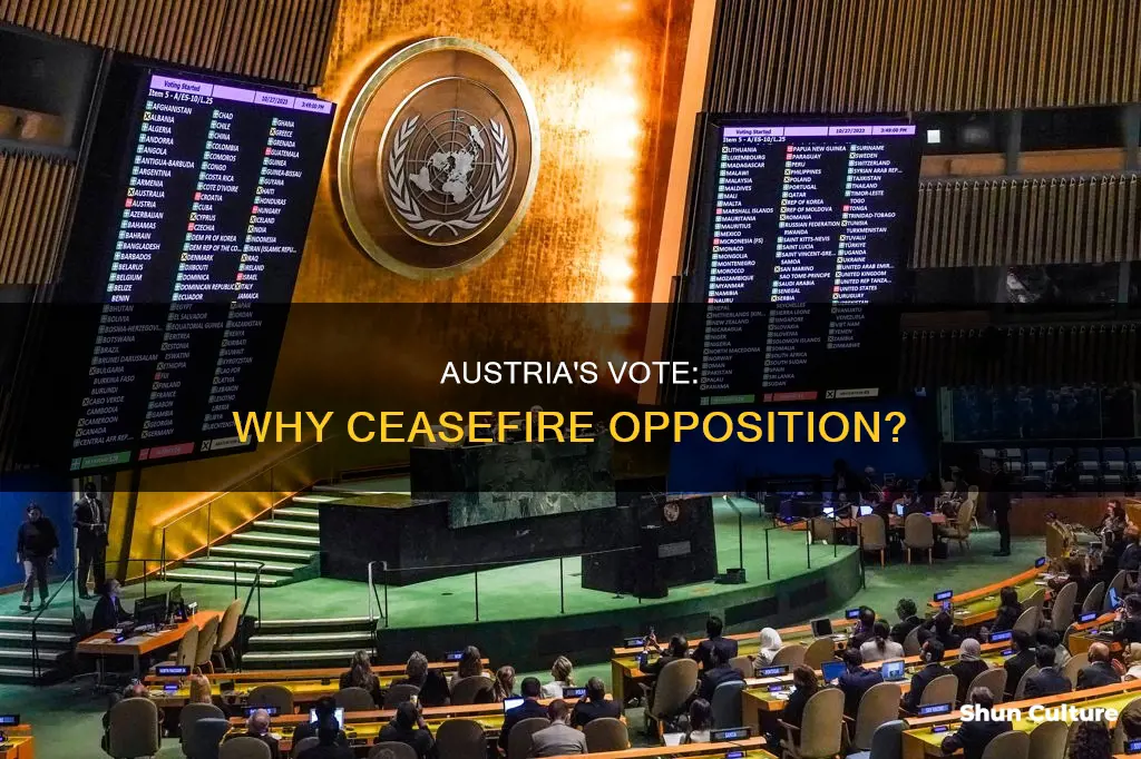 why did austria vote against a ceasefire