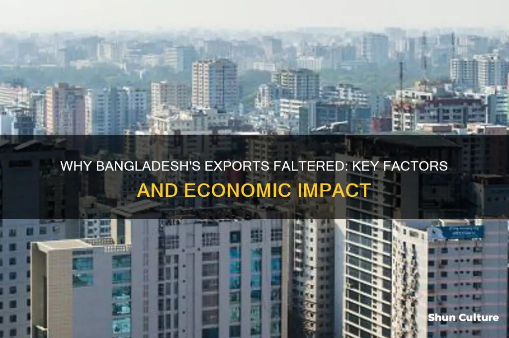 why did bangladesh exports flal