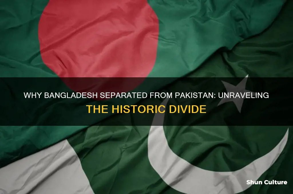 why did bangladesh separated from pakistan chacha