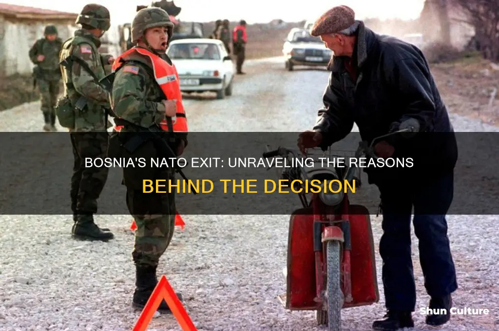 why did bosnia leave nato