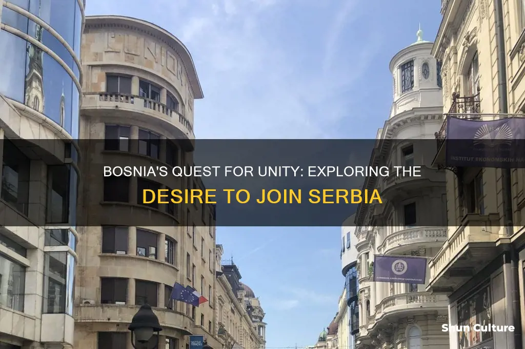 why did bosnia want to join serbia