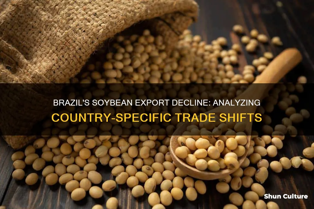 why did brazil decrease its soybean exports by country
