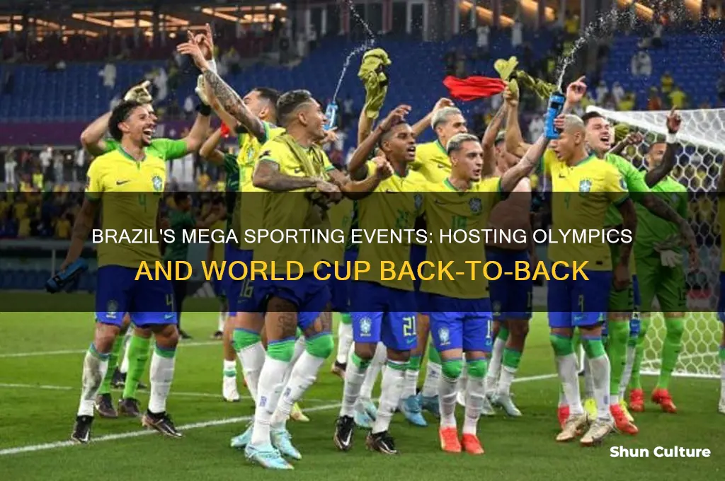 why did brazil host both olympics and the world cup