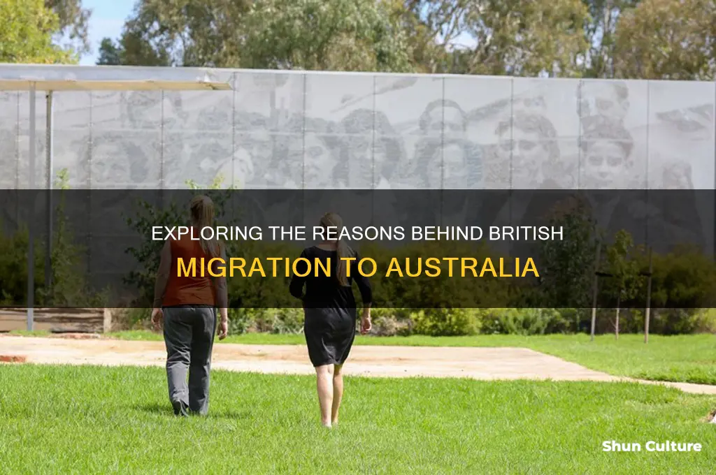 why did british go to australia to live